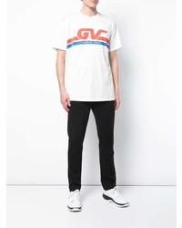 T-shirt à col rond imprimé blanc Givenchy