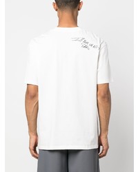 T-shirt à col rond imprimé blanc Ih Nom Uh Nit