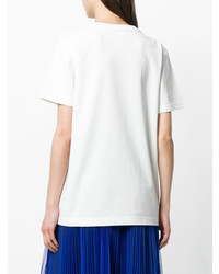 T-shirt à col rond imprimé blanc Calvin Klein 205W39nyc