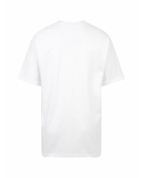 T-shirt à col rond imprimé blanc Supreme