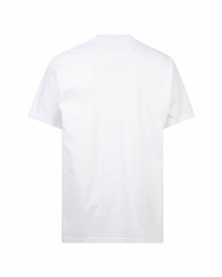 T-shirt à col rond imprimé blanc Supreme