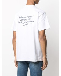 T-shirt à col rond imprimé blanc Carhartt WIP