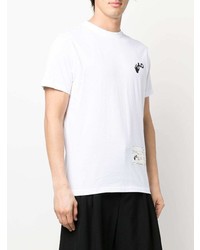 T-shirt à col rond imprimé blanc Off-White