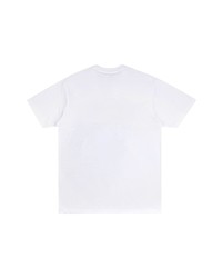 T-shirt à col rond imprimé blanc Supreme