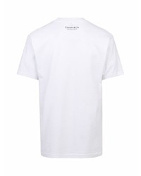 T-shirt à col rond imprimé blanc Supreme