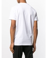 T-shirt à col rond imprimé blanc DSQUARED2