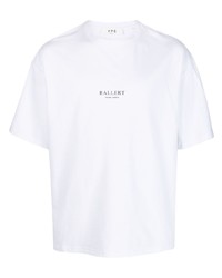 T-shirt à col rond imprimé blanc YOUNG POETS