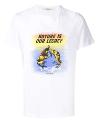 T-shirt à col rond imprimé blanc Zadig & Voltaire