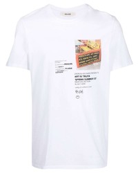 T-shirt à col rond imprimé blanc Zadig & Voltaire