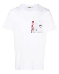 T-shirt à col rond imprimé blanc Zadig & Voltaire