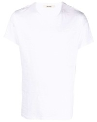 T-shirt à col rond imprimé blanc Zadig & Voltaire