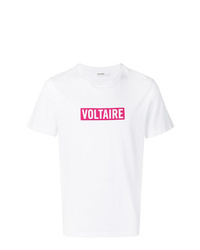 T-shirt à col rond imprimé blanc Zadig & Voltaire