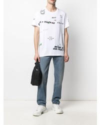 T-shirt à col rond imprimé blanc Zadig & Voltaire