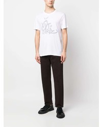 T-shirt à col rond imprimé blanc Zadig & Voltaire