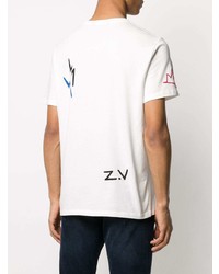 T-shirt à col rond imprimé blanc Zadig & Voltaire