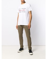 T-shirt à col rond imprimé blanc Zadig & Voltaire