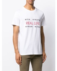 T-shirt à col rond imprimé blanc Zadig & Voltaire