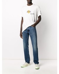 T-shirt à col rond imprimé blanc Zadig & Voltaire