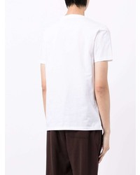 T-shirt à col rond imprimé blanc PS Paul Smith