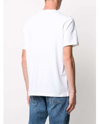 T-shirt à col rond imprimé blanc PS Paul Smith