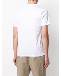 T-shirt à col rond imprimé blanc PS Paul Smith