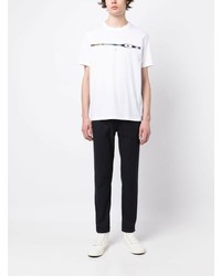 T-shirt à col rond imprimé blanc PS Paul Smith