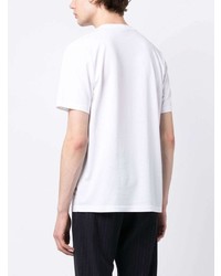 T-shirt à col rond imprimé blanc PS Paul Smith