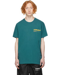 T-shirt à col rond imprimé bleu canard Ambush
