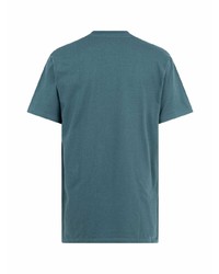 T-shirt à col rond imprimé bleu canard Supreme