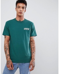 T-shirt à col rond imprimé bleu canard LEVIS SKATEBOARDING
