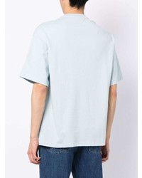 T-shirt à col rond imprimé bleu clair Fiorucci