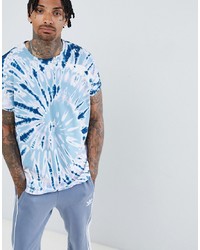 T-shirt à col rond imprimé bleu clair ASOS DESIGN