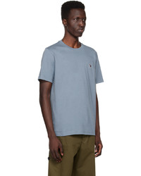 T-shirt à col rond imprimé bleu clair Ps By Paul Smith