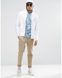 T-shirt à col rond imprimé bleu clair Asos