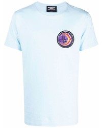 T-shirt à col rond imprimé bleu clair Enterprise Japan