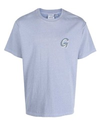 T-shirt à col rond imprimé bleu clair Gramicci