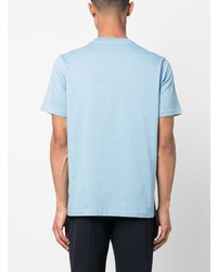 T-shirt à col rond imprimé bleu clair PS Paul Smith