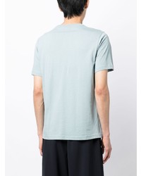 T-shirt à col rond imprimé bleu clair PS Paul Smith