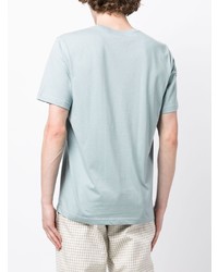 T-shirt à col rond imprimé bleu clair PS Paul Smith