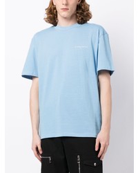 T-shirt à col rond imprimé bleu clair Ih Nom Uh Nit