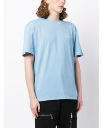 T-shirt à col rond imprimé bleu clair Ih Nom Uh Nit