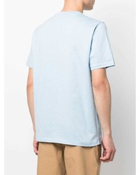 T-shirt à col rond imprimé bleu clair PS Paul Smith