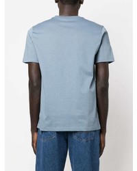 T-shirt à col rond imprimé bleu clair PS Paul Smith