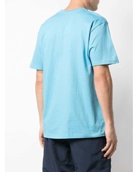 T-shirt à col rond imprimé bleu clair Supreme