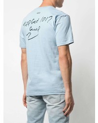 T-shirt à col rond imprimé bleu clair Supreme