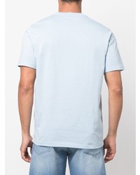 T-shirt à col rond imprimé bleu clair PS Paul Smith