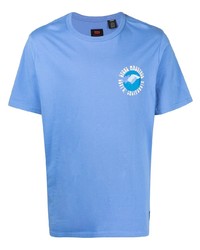 T-shirt à col rond imprimé bleu clair Levi's