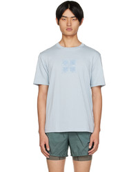 T-shirt à col rond imprimé bleu clair Li-Ning