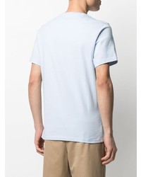 T-shirt à col rond imprimé bleu clair Barbour