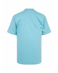 T-shirt à col rond imprimé bleu clair Supreme